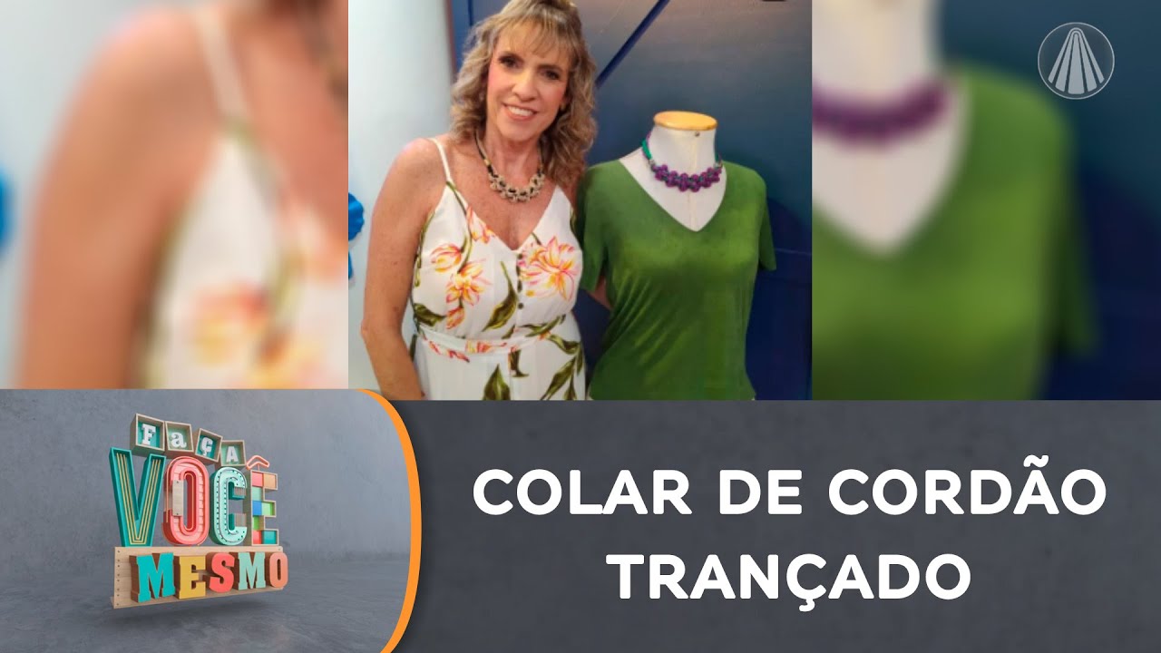 Que tal compor o look com um colar feito à mão? Artesã te ensina o passo a passo!