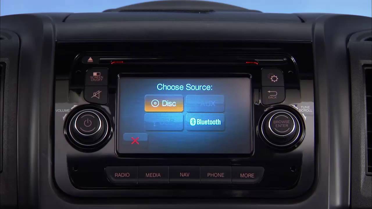 Uconnect 5.0 - Radio and media connections for 2017 Ram ProMaster - YouTube