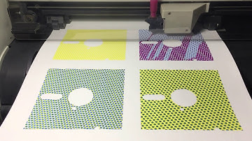 Floppy disks plotted using HP7585B pen plotter (Time lapse)