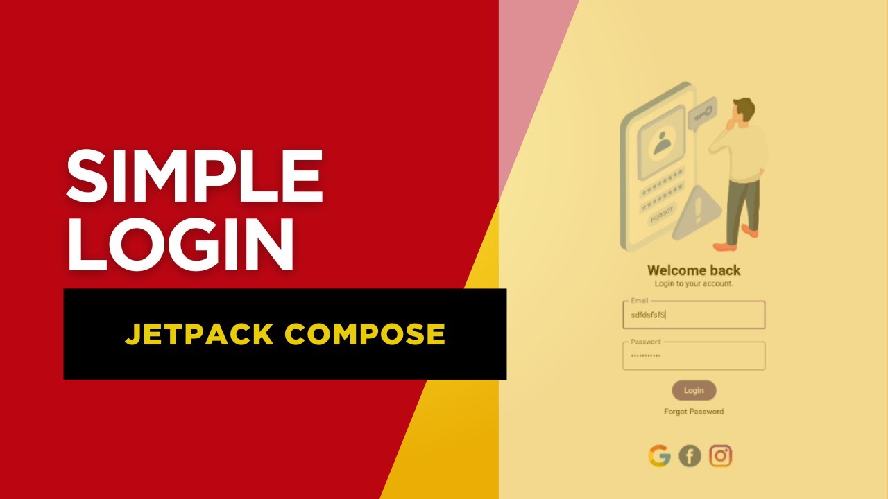 🔥 Modern Login Screen UI in Jetpack Compose | Android Studio Tutorial 2025 🚀