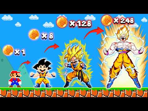 Super Mario Bros. But Every Seed Evolves Mario Into SUPER SAIYAN | Mario Box