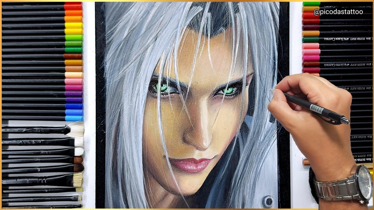 DRAWING Sephiroth Final Fantasy VII Remake