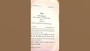 all past year question paper of text reading and reflection B.ed semester 1 hpu