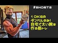 10kgのダンベルのみ！自宅で太い腕を作る筋トレ！ #shorts