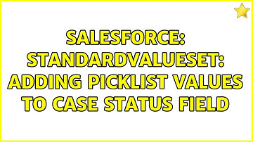 Salesforce: StandardValueSet: adding picklist values to case status field
