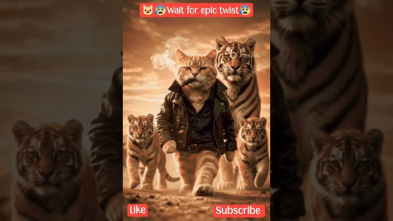 Wait for epic twist | Ai animation cat video | Cartoon|
