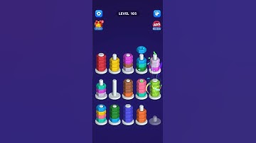 nut sort puzzle level 105 #androidpuzzlegame #games #arcadegame #bestarcadegames #mobilegame