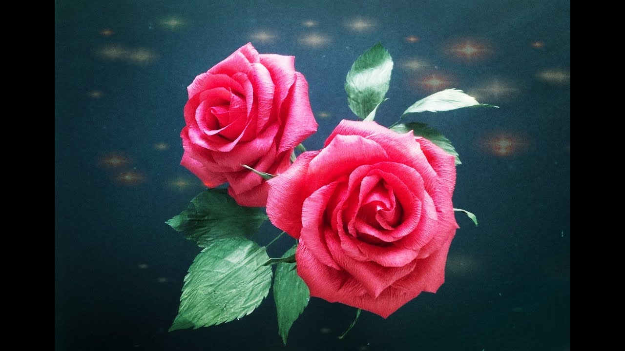 paper roses with twisted paper craft tutorial youtube paper roses flower