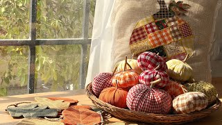 : Cozy Fabric Decorations| Easy DIY Leaf Garland, Cute Pumpkins,and Coushion