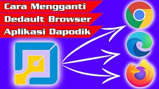 Cara Mengganti Default Browser Aplikasi Dapodik