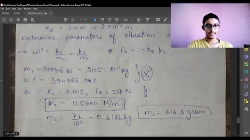 Diesel Engine, Forced Vibration Absorber Numerical Example Solved |TwoDOF 16|Vib|BITS Goa Mechanical