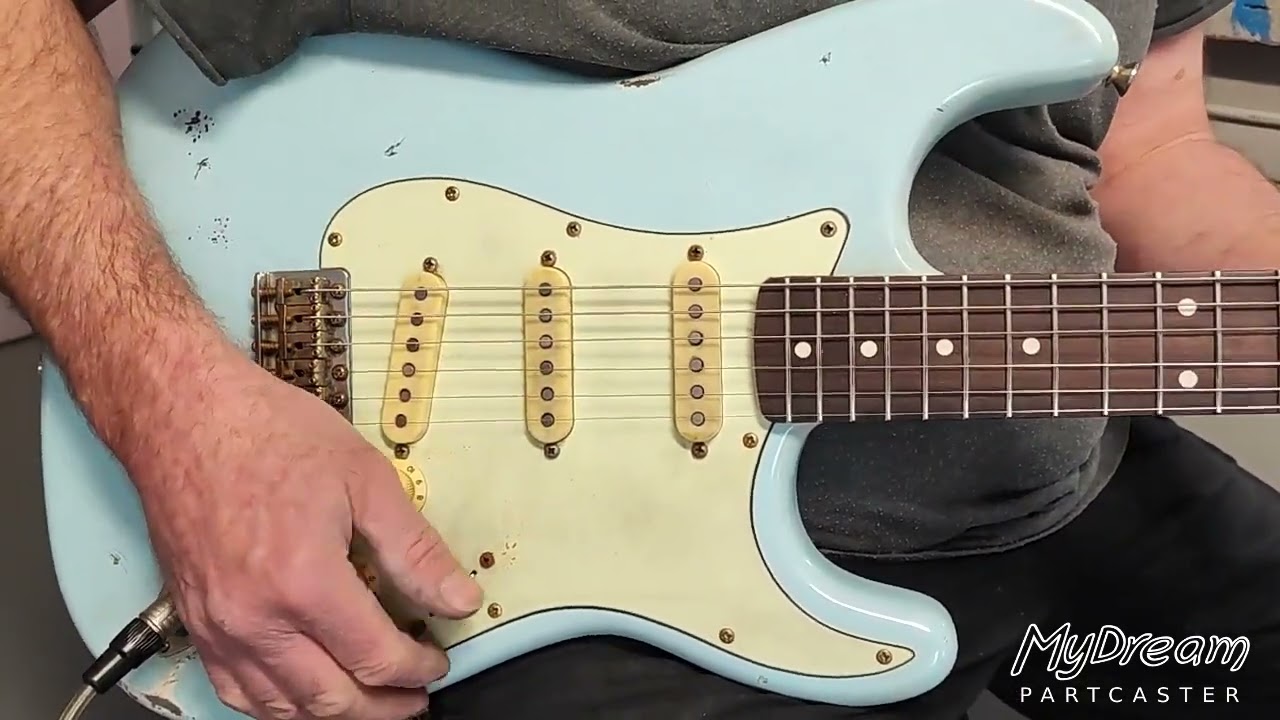 MyDream Partcaster Custom Built - Relic Sonic Blue - JM Big Dipper