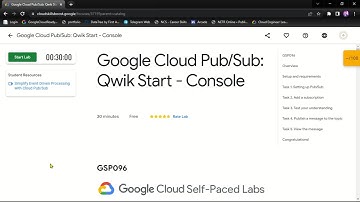 Google Cloud Pub/Sub Qwik Start - Console || GSP096 || Solution