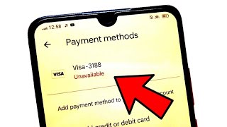 How to Fix Payment Method Unavailable Google Play