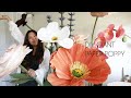 Diy giant paper poppy backdrop stand paper flower