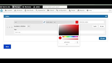 Add color from the color palette to your components in Acquia site studio Drupal | D4Drupal