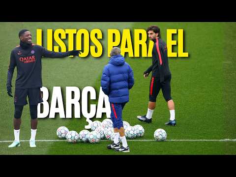 👀 Último entrenamiento del PSG, ya esperan al Barça: FERRAN TORRES, DEMBÉLÉ y compañía, preparados 🔥