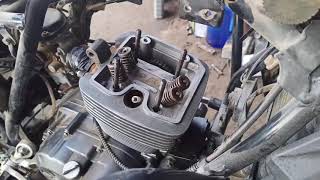 عمرة راس موتور بنيليvlm 200cc بستم Revisión de la culata del motor para Beneli Vlm 200cc Piston