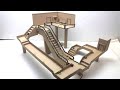 How to make Marble Run with escalator out of cardboard