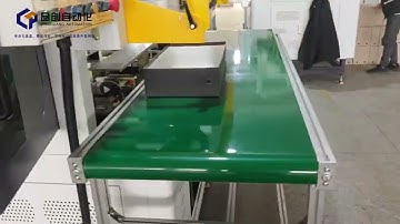 Fully automatic rigid box making machine.#automation #packagingmachine #rigidbox #shoebox #hardbox