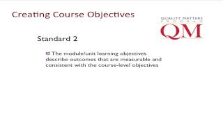 Creating Objectives