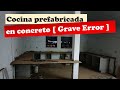 Cocina prefabricada en concreto [Errores]