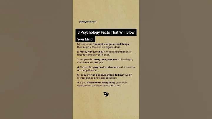 8 Psychology Facts That Will Blow your mind #psychology #facts #quotes #respect thumbnail