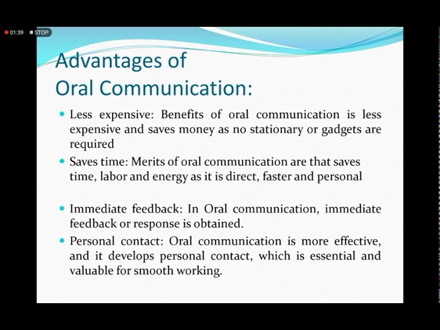 Disadvantages Of Oral Communication