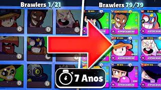 Finalmente! Maximizei Minha CONTA DEPOIS DE 7 ANOS de BRAWL STARS!