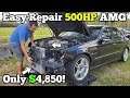 Rebuilding and Modding a Salvage Supercharged Mercedes AMG! Gained 40 Wheel HP in Under 40 Minutes!