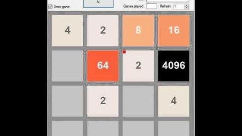 2048 Game Deep Learning C#