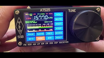 Received the ATS-25 DSP Receiver LW MW SW FM portable radio with touch screen controls