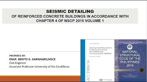 SEISMIC DETAILING IN ACCORDANCE WITH NSCP-2015/ACI 318M-14: SMRF DETAILING REQUIREMENT