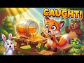 The Fox Who Took Too Much 🍯🦊 | Kids Moral Story | Don’t Be Greedy