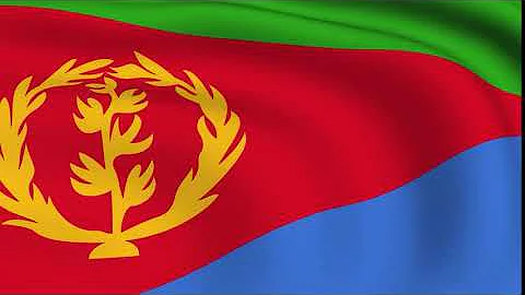 Eritrea - Flying Flag Looped Video Background