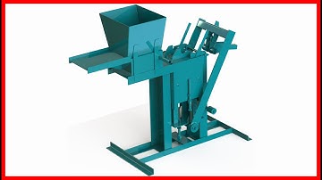 COMPRESSED EARTH BRICK MAKING MACHINE (ASSEMBLY ANIMATION VIDEO)
