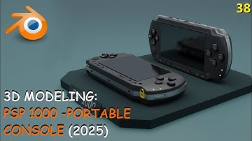 Blender - How to model a Portable Console (PSP 1000) - Full Video