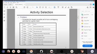 Algorithms Lecture 23: Activity Selection Problem