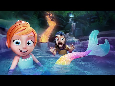 The Lost Mermaid Of PiRATE ISLAND Melody Learns To Be A Real Kid From Pirate Dad New 3D Cartoon 