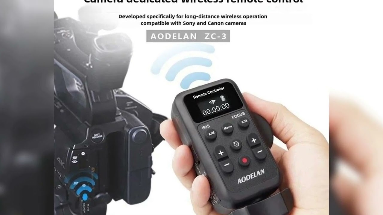 A must-have product! AODELAN ZC-3 Wireless Remote Control Camcorder Zoom Remote For Canon Sony Len