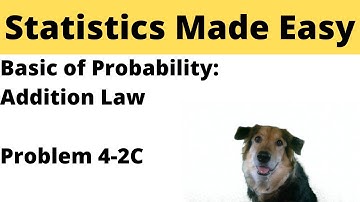 Statistics Module 4 - Addition Law - Problem 4-2C