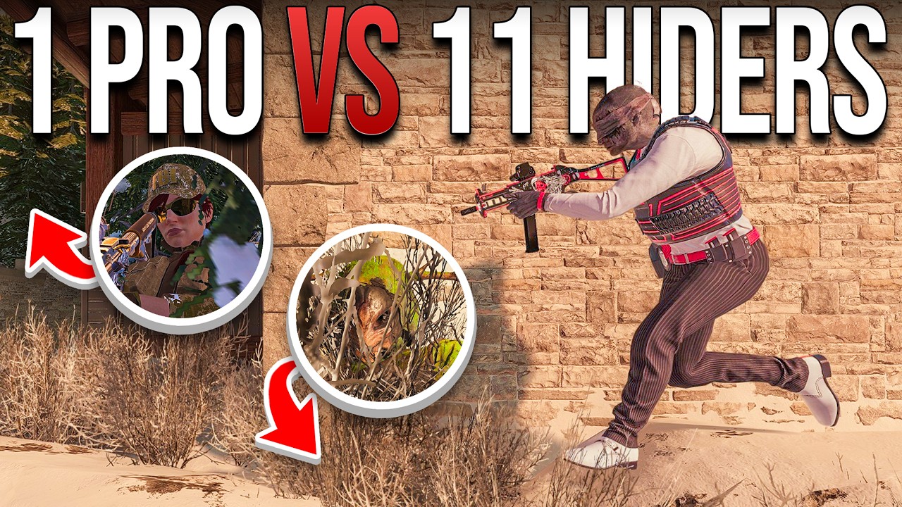 1 Pro vs 11 Hiders in R6 Hide & Seek
