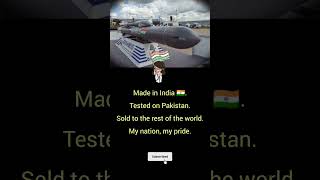 Made in India, Tested in Pakistan, Sold Worldwide – My Nation, My Pride 🇮🇳 #indianarmy #india