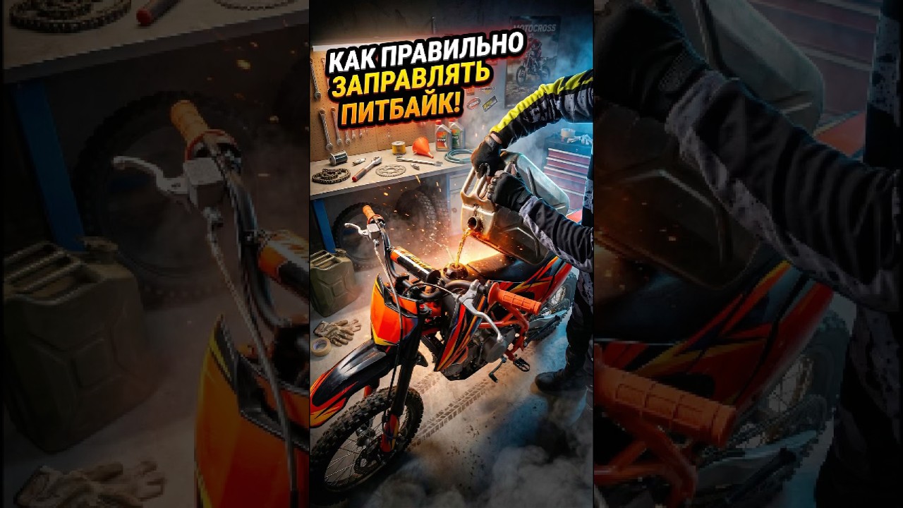 ЛАЙФХАК КАК ЗАПРАВЛЯТЬ ПИТБАЙК! 👍 