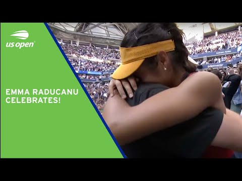 Emma Raducanu Celebrates Her Victory | 2021 US Open