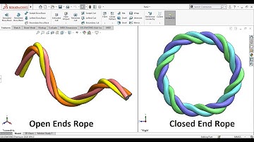 Solidworks Advanced Sweep: Model a rope (Learn Sweep with Twist Option)