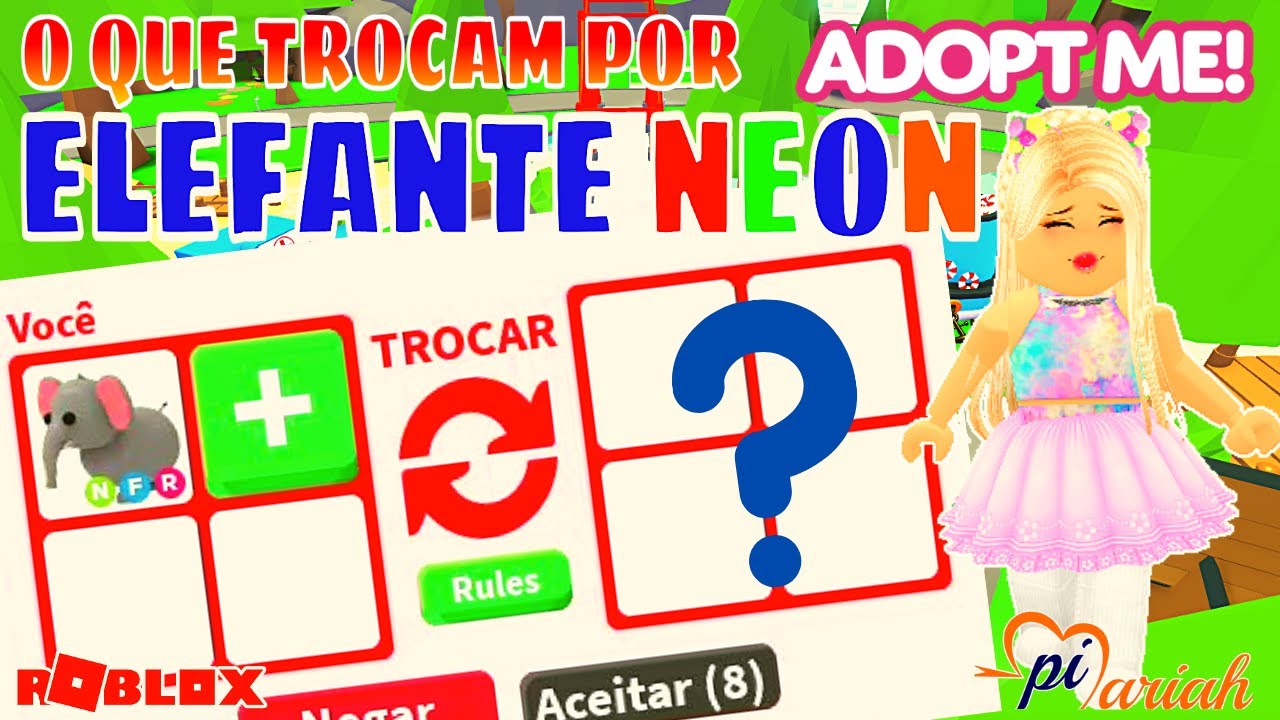 O QUE TROCAM POR ELEFANTE NEON NO ADOPT ME - Roblox 