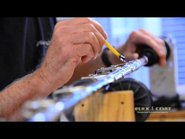 Flex Coat Rod Building - Applying Flex Coat Rod Wrapping Finish How We Do  It 