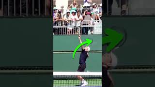 See how ATP Pros use the Right to Left on the Serve! @OnlineTennisInstruction