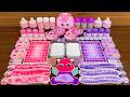 Relax slime mixing | Pink vs purple unicorn glossy ASMR mix